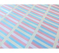 Pack of 60 Small 33x20mm Transgender Pride Rainbow LGBT Flag Stickers, Sticky Labels