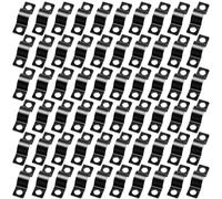 Pack of 60 U-Pipe Clamps 10 mm Mounting Clamps Stainless Steel Pipe Clamp Two Hole Pipe Clamp Mounting Clamp Stainless Steel High Performance Cable Clamps Metal for Pipeline Electric Cable Empty Pipes