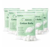 Pack of 600 Cotton Wool Balls - Super Soft, 100% Pure Cotton, Gentle & Absorbent for Makeup Removal, Baby Care & Everyday Use