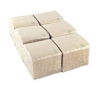 Pack of 600 Recycled Paper Napkins - Small and Individual - 100% Recyclable and Biodegradable - Ideal for Cocktail - Modern Design - 10 x 10 cm Folded - Hostelnovo