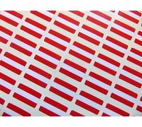 Pack of 64 Small Mini 20x12mm Austria Austrian Country Flag Stickers Sticky Labels