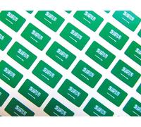 Pack of 64 Small Mini 20x12mm Saudi Arabia Country Flag Stickers Sticky Labels