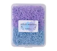 ＡＷＨＡＯ Pack of 650 Knitting Stitch Markers, Quantity, Metal Pins, Crochet Stitch Markers for Clothing Labels, Multi Purple