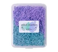 ＡＷＨＡＯ Pack of 650 Knitting Stitch Markers, Quantity, Metal Pins, Crochet Stitch Markers for Clothing Labels, Purple