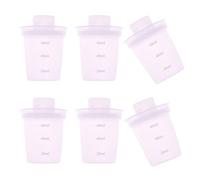 Pack of 6pcs Portable Baby Milk Dispensers Leak Proof Design Milk Storage Box for Travel Feeding and Daily Use Powder Storage Box
