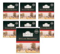 Pack of 7- English Breakfast Black Tea (700 Tagged Teabags) - Robust, Malty & Full-Bodied Morning Tea Blend - Premium High-Caffeine Black Tea - 100% Natural, Non-GMO - Bulk Value Pack