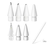 Pack of 7 Improved Tips for Apple Pencil Tip, Improved Highly Sensitive Wear-resistant Metal Tips Replacement Set, Precise Compatible with Apple Pencil Pro/ 2nd Generation/ 1st Gen/USB C Pen