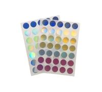 Pack of 70 Holographic 13mm Self-Adhesive Round Labels