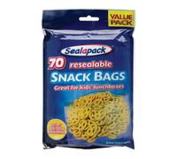 Pack Of 70 Large Snack Resealable Bags.