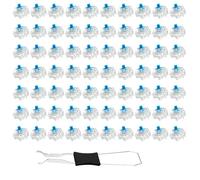 Pack of 70 Mechanical Blue Keyboard Switches Compatible with MX, Precise Switches for Gaming and Office, with Switch Puller for Assembly and Replacement of Keyboard Replacement Keys 3-Pin Keyboard