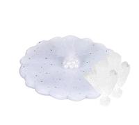 Pack of 70 Tulle Circles Round White Fairy Veil White Tulle Organza Round Veil Round Organza Tulle Wedding Favour Veil Wedding Favours Wedding Organza Bags for Sweets Party
