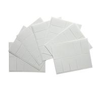 Pack of 70 White 19x38mm Rectangular Labels - Adhesive Stickers