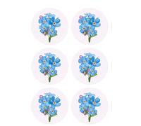 Pack of 72 Forget Me Not Stickers Labels - 40mm Diameter Matt Sticker Seals for Gift Wrapping, Forget me nots, Journaling, Scrapbooking, Envelope Seals, Floral, Nature Inspired Memorial