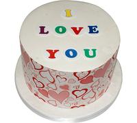 Pack of 72 Perfectly pre-Cut Edible Wafer Letters & Numbers in Mixed Colours - 25mm Diameter by CDA Products 201-725 - Make Any Message on Your Cake.