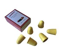 Pack of 72 Yellow No.2 Rubber Thimblettes - Large Thimble Finger Cones