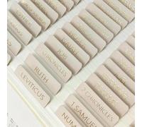 Pack of 75 Bible Labels Gold Foil Laminated Self-Adhesive Bible Tabs for Women and Men, Bible Index Stickers Bible Study Supplies for Old & New Testament, Bible Accessories Fits Bibles, Books
