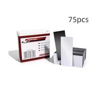 Pack of 75 White Magnetic Strip Name Tag Labels