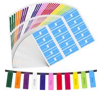 Pack of 780 Cable Labels, 12 Colours, Self-Adhesive Writeable Cable Labels for Labelling, Waterproof Cable Labels for Labelling, Organising Computers and Charging Cables in the Home Office