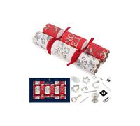 Pack Of 8 14" Red Deluxe Christmas Dinner Crackers