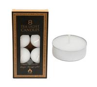 Pack Of 8 4-Hour Unscented Tealight Candles