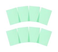 Pack of 8 A4 Plain Green Dyslexia Overlay Reading Sheets - PET Material, Rounded Corners