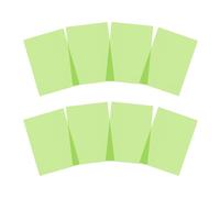 Pack of 8 A5 Plain Light Green Dyslexia Overlay Reading Sheets - PET Material, Rounded Corners - School Supplies, Special needs Supplies