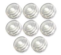 Pack of 8 ABS Push Buttons, 30 mm, Arcade Self-Assembly Components, High Speed Trigger with 0.5 mm Kasumi Switch, Arcade Fighting Game Kits