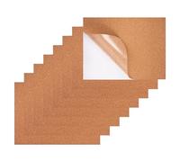 Pack of 8 Adhesive Cork Board Wall Floor Decorative Wood Sheets for Bases and Crafting 1mm Thick CraftProject Board Cork for Wall