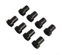 Pack of 8 Aluminium Alloy Dog Clamps for Woodworking Table with Reliable Hold Down Function for Milling Cutting and Grinding Workbench Operations (20MM Black)
