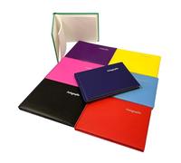 Pack of 8 Assorted Colour Autograph Books by Janrax