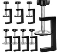 Pack of 8 C Clamps, Clamp Clamps, 10-57 mm Table Clamp, Universal Bracket Clamping Tools, C Clamp for Welding, Carpenters, Building, Woodworking DIY