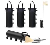 Pack of 8 Canopy Sandbag Weights Tent Poles to Attach - Gazebo Weights Sandbags Wind for Outdoor - Gazebo Filling Sandbags Expand Tent Stability for Camping Beach Garden (8)