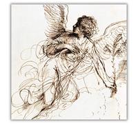 Pack of 8 Charity Christmas Cards (ALM-ALCX9953) - Study of an Angel - 8 Artistic Cards From the Almanac Gallery