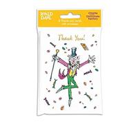 Pack of 8 Charlie and The Chocolate Factory Thank You Cards with White Envelopes