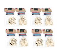 Pack Of 8 Colour Your Own Christmas Tree Decorations | Decorate Your Own Baubles