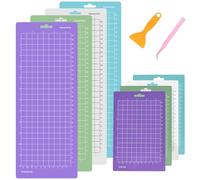 Pack of 8 Cutting Mats for Cricut - Compatible with Cricut Joy, Explore 3 and Maker 3 - Cutting Plotter Accessories in Light/Standard/Strong Grip, Non-Slip Mats for DIY Projects