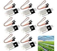Pack of 8 DHT Temperature Sensor 22/2302 and Humidity Sensor with Board and Cable 3.3-5.5V DHT Temperature Sensor Compatible with Arduino, Sensor 22 Digital Temperature and Humidity Sensor