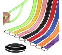 Pack of 8 Dog Slip Leads - Reflective Puppy Pet Leash for Small Medium Large Loose Dogs - Training Leads for Rescue, Kennel, Shelter, Vet