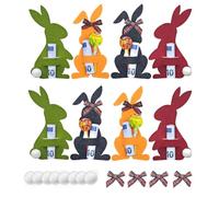 Pack of 8 Easter Money Gift Set, Easter Bunny Money Gift Cases, Funny Rabbit Decorations and Feeling Material, Packaging Easter Gifts with Banknotes, Easter Gift for Children, Adults (B)