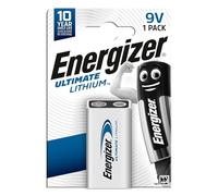 Pack of 8 Energizer Ultimate Lithium 9 V Battery 6LR61 Ideal for Smoke Detector