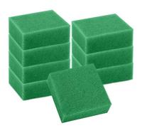 Pack of 8 Filter Sponge, 95 x 95 x 48 mm Filter Sponge Aquarium, Fine Sponges, 50PPI High Density Biochemical Cotton, Compatible Aquarium Filter Sponge Set for Juwel Compact/Bioflow 3.0/M (Green)