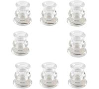 Pack of 8 Glass 7cm Taper Candle Stick Holder Table Centre Piece Marco Paul Clear One Size