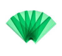 Pack of 8 Green 191x70mm Dyslexia Overlay Reading Rulers - PET Material, Rounded Corners