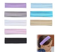 Pack of 8 Hoofdbanden voor dames, 5 cm wide, headbands for women, non-slip, trendy women's headbands, various dresses, elastic, ademend, anti-slip