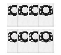 Pack of 8 KFI 357 Vacuum Cleaner Bags, Compatible with Kär-cher WD2 Plus, WD3, WD 3 Battery, KWD-1, KWD 2, KWD 3, MV 3, WD 3.200 to-WD 3.800 M, SE 4001, SE 4002 Vacuum Cleaners(COLOR:White)