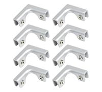Pack of 8 L Corner Joining Clip Glass Fastening Set for Home Renovation & Construction Projects Home Renovation Clip