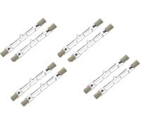 Pack of 8 Light Bulb 400W = 500W Eco Halogen R7s Light Bulbs J118, 118mm Length Energy Saving Linear Halogen Floodlight Security Warm White, 8700 Lumens,2700K