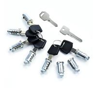 Pack of 8 lock cores for Thule, Thule keys, reorder one-key system, includes 8 locking cylinders, 6 keys and 2 control keys, for roof racks, roof boxes, cross bars