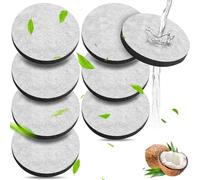 Pack of 8 Micro Disc Water Filter Discs for Brita Fill & Go Water Filter Bottles Carafes, Reduces PFAS, Chlorine, Microparticles, Other Taste-Disturbing Substances in Drinking Water