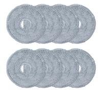 Pack of 8 Microfibre Mop Pads, Replacement Mop Cloths Accessories for Roborock QV 35A/QV35S/Saros 10R/Q Revo/Qrevo Pro/Qrevo Curv/Saros Z70/Qrevo Master/Qrevo Edge/Qrevo S5V Robot Wet Mop Cloths
